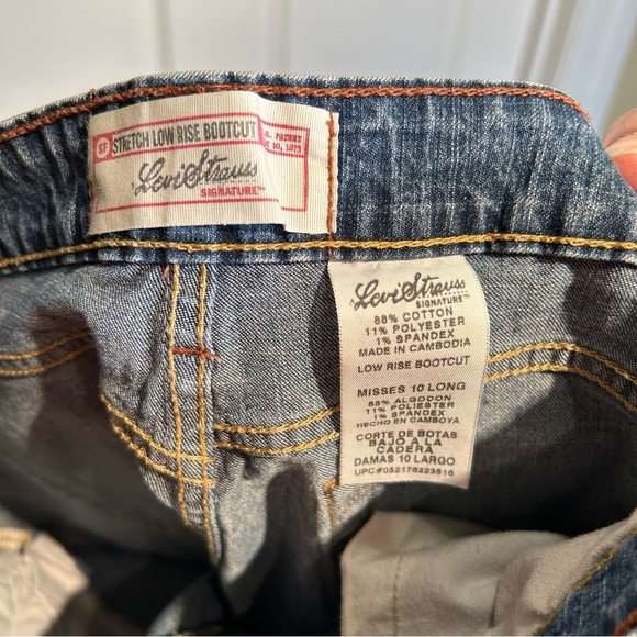 Levi Strauss signature Blue Denim Cutoff Shorts Size 10 - Picture 8 of 8